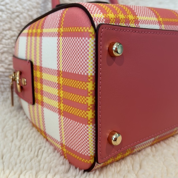 Coach Rowan Garden Plaid Satchel w/ Matching Accessories - Picture 8 of 12